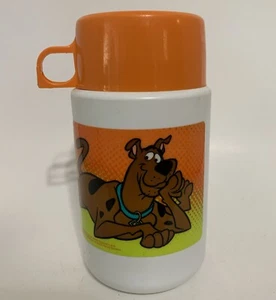 Scooby Doo Thermos 6” Orange Soup Cup Hanna Barbera Office Lunch Insulated 2000 - Picture 1 of 5