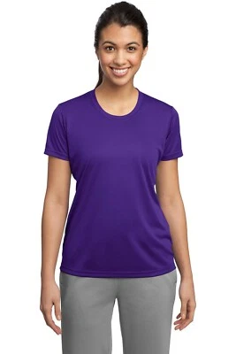 Sport-Tek Womens Dry Fit Workout PosiCharge Moisture Wicking T-Shirt M-LST350 - Image 1 of 3