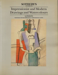 IMPRESSIONIST & MODERN DRAWINGS CATALOGUE VENTE SOTHEBY'S LONDON 2/12/1987 - Bild 1 von 7