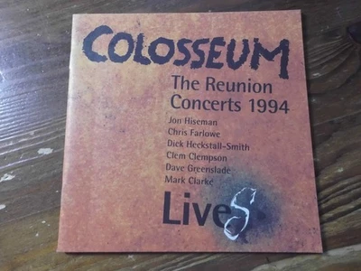 COLOSSEUM CD: COLOSSEUM LIVES/THE REUNION CONCERTS 1994 (GERMANY; INT 3160 2) - Bild 1 von 3