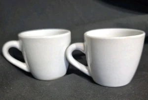 Café espresso para 2 blancos 2 1/2-3 oz. Taza de gres para restaurante Demitasse X2 - Imagen 1 de 14