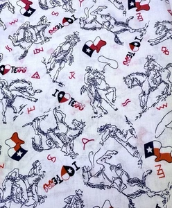 Vintage Texas By Springs Creative Products Group Cotton Fabric by the HALF YARD - Picture 1 of 1