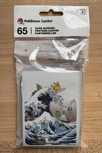 Pokémon Center Great Wave Pikachu and Friends Card Sleeves (65 Sleeves) - Picture 1 of 1