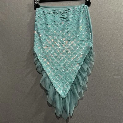 FALDA Wonder Nation Niñas Cola de Sirena Talla 10-12 AQUA Natación Encubrimiento Vestir Foto 1 de 4