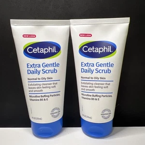 CETAPHIL EXFOLIATING FACE WASH, EXTRA GENTLE DAILY FACE SCRUB, 6 OZ - 2PK - Picture 1 of 3