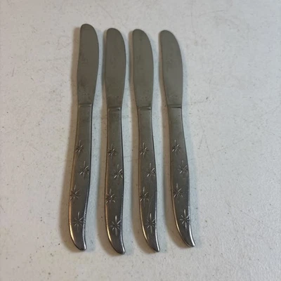 Обеденные ножи Dorzel Hull FIRST STAR из нержавеющей стали 8 дюймов набор из 4 MCM Atomic Burst - Изображение 1 из 4