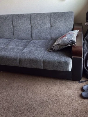 Sofá cama plegable convertible silla cama con almohada, sofá plegable Foto 1 de 2