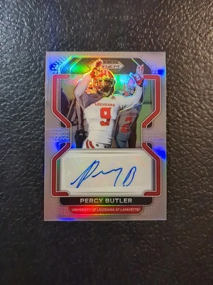 2023 Panini Prizm Draft Picks 2022 Update Silver Percy Butler #RA-PBU Auto - Image 1 of 2