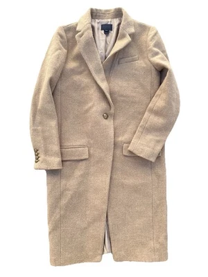 J Crew Hand Woven Harris Tweed Pure Wool Single Button Topcoat Size 2 36” X 42” - Image 1 of 4