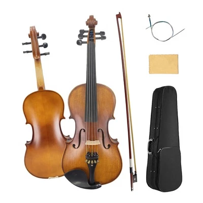16.5Inch 5 String Acoustic Viola Maple Back Spruce Top Ebony Fittings Bow & Case - Image 1 of 4