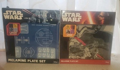 Disney Star Wars Melamine Plates~2 Sets Of 4~Approximately 8x8" - Image 1 of 4