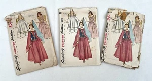 Vintage Simplicity 4071 Girl Angel Fairy Princess Costume Pattern Lot of 3 S-M-L - Picture 1 of 17