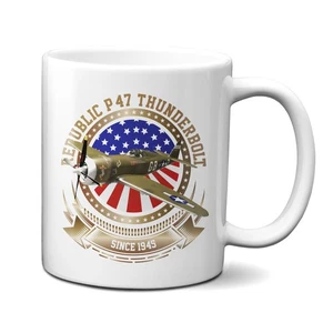 P-47 Thunderbolt Stars and Stripes 11oz Mug - Imagen 1 de 2
