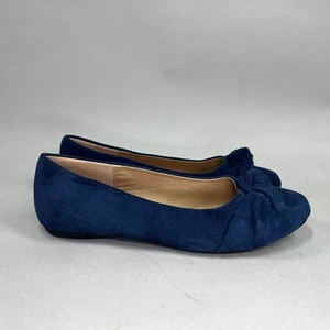Mocasines informales Venus Celia planos para mujer talla 10 azules sin cordones con lazo - Imagen 1 de 10