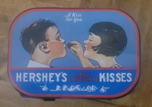 Hershey's Kisses Small Tin  Lunch Pail 1993 - Picture 1 of 8
