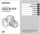 Ricoh Pentax K-3 II Digital SLR Camera 120 Page OWNER &#39;S OPERATING MANUAL