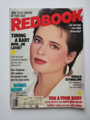 1983 Redbook magazine I Rossellini Maria Johnson in sheer LINGERIE Maeve Binchy - Image 1 of 4