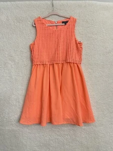 My Michelle Girls Coral Caged Top Dress Size 8 - Picture 1 of 3