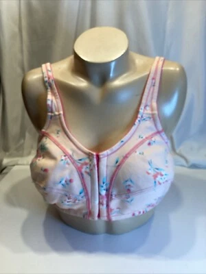 Comfort Choice Size 38d Pink Flowered New Front Closure - Image 1 of 4