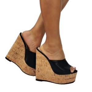 zapatillas de plataforma negros