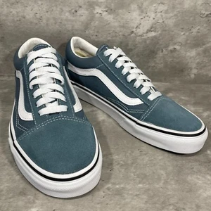 Vans Off The Wall Classic Blue Lace Up Shoes Flats Women's Size 8 - Picture 1 of 15