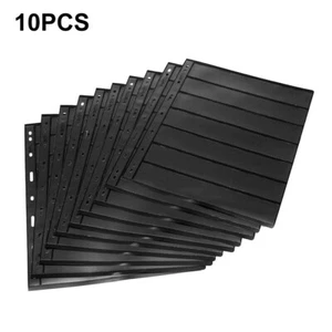 Álbum de estampillas de 10 tiras páginas de stock, estuche con soporte de carpeta de una cara coleccionar - Imagen 1 de 9