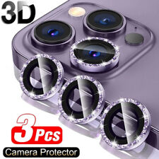 Protector Pantalla Templado para Lente de Camara Metal Ring iPhone 13 14 15 Pro