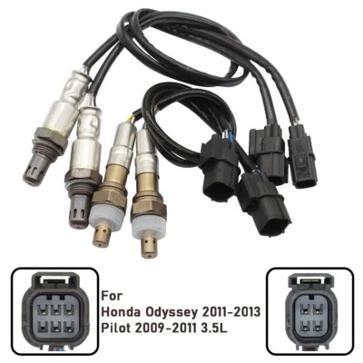 4x Sensor de Oxigênio para 2009-2011 Honda Pilot Ridgeline 3.5L Upstream e Downstream - Imagem 1 de 4