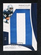2018 Panini Immaculate Nameplate Nobility /7 Tony Dorsett #NP-69 HOF