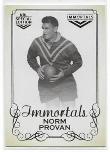 2018 Nrl Glory Hall of Fame Immortals Photo (IMP12) Norm PROVAN 187/420 - Picture 1 of 1