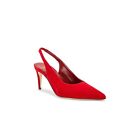 MANOLO BLAHNIK Paledarc 70 Suede Pumps in Bright Red 39 With Box Womens High Hee