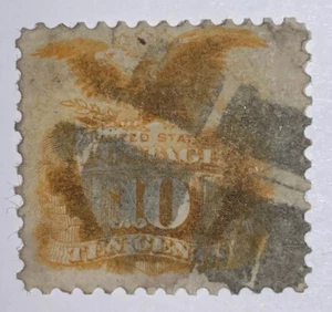 Travelstamps:1869 US Stamps Sc#116 Used, NG 10 cents Shield & Eagle - Picture 1 of 6