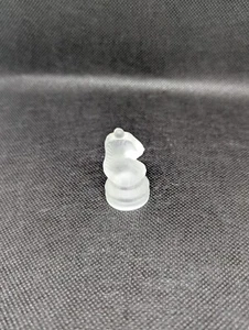 Glass Chess Game Replacement Pieces Frosted Knight - Picture 1 of 6