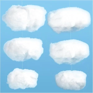 Artificial Cloud Props, Imitation 3D Cloud Hanging Decorations, Cloud Shape Room - Picture 1 of 12