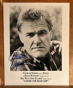 CHARLES NAPIER—SIGNED Photo—BLUES BROS•AUSTIN POWERS•JONATHAN DEMME•RUSS MEYER - Picture 1 of 2