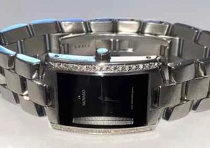 💎💎CLASSIC DIAMOND LARGE MOVADO HERREN ELIRO EDELSTAHL QUARZUHR MIT BOX! - Bild 1 von 9