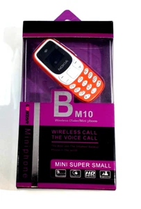 L8star BM 10 Mini Phone Wireless Dialer/Mini Phone Orange - Picture 1 of 4