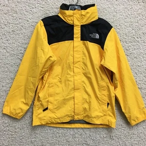 The North Face Jacket Large Youth Yellow Hyvent Full Zip Pocket Windbreaker Boys - Picture 1 of 15