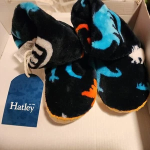 Hatley Children’s Cozy Winter Fleece Slipper Boots, Dinosaurs, BRAND NEW w/tag - Picture 1 of 4