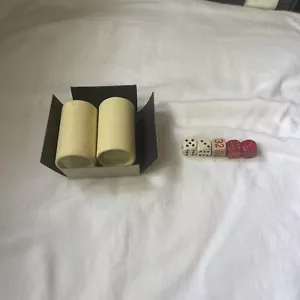 Backgammon Board Game 1975 Wood Dice Shaker Cups Selchow Righter Vintage - Picture 1 of 8
