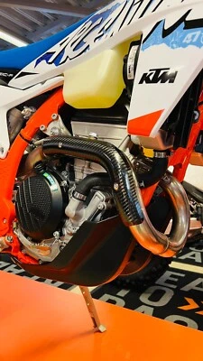 Exhaust Cover, Heat protector for KTM, Gas Gas, Husqvarna, 2024 Carbon Fiber - Image 1 of 4