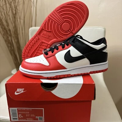 NBA Nike Dunk Low x EMB (GS) Size 6Y '75th Anniversary Chicago' (D06288-100) New - Image 1 of 4