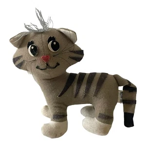 Vintage R Dakin 70s Dream Pets Grey Cat Stripped Tabby Kitten Japan - Picture 1 of 10