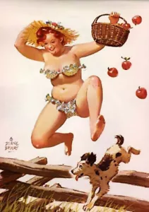 Vintage Hilda Plus Size Girl Reproduction Print 8 x 10 - Picture 1 of 1