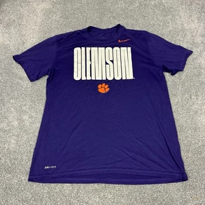Camiseta para mujer Clemson Tigers Nike Dri Fit Performance talla L púrpura - Imagen 1 de 8