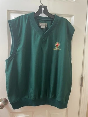 GRAND SLAM TOUR Golf Club Vest Windbreaker Green Mens L YORK MEMBER GUEST - Image 1 of 4