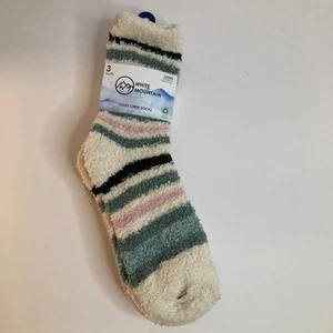 White Mountain gemütliche Crew-Damensocken 3 Paar Set Größe 6 - 10 Polyester Elasthan W - Bild 1 von 5