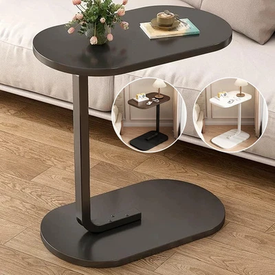 C-Shaped Compact Sofa Side End Table Coffee Laptop Table Living Room Bedroom UK - Image 1 of 4