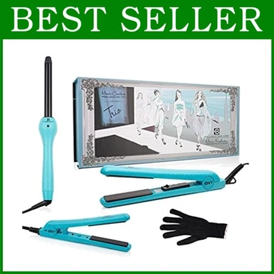 Trio Flat Irons Bundle: Ceramic Flat Irons + Clipless Curler - Image 1 of 4