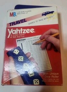 Vintage Yahtzee Travel Edition 1986 Milton Bradley Game Complete Pre-owned - Picture 1 of 5